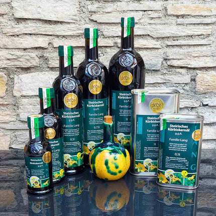 Steirisches Kürbiskernöl aus der Steiermark – mehrfach prämiert und besonders aromatisch